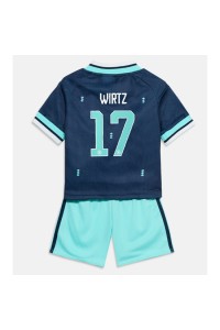 Saksa Florian Wirtz #17 Jalkapallovaatteet Lasten Vieraspeliasu MM-kisat 2026 Lyhythihainen (+ Lyhyet housut)